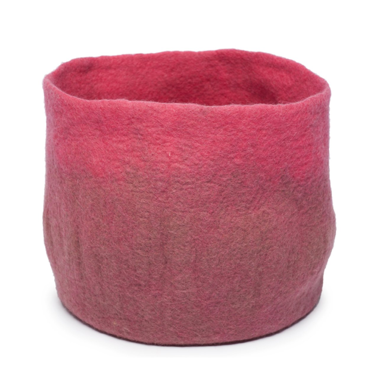 Calebasse en feutre XL - vieux rose